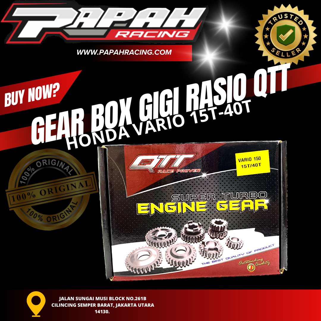 GEAR BOX GIGI RASIO QTT HONDA VARIO 15-40 QTT